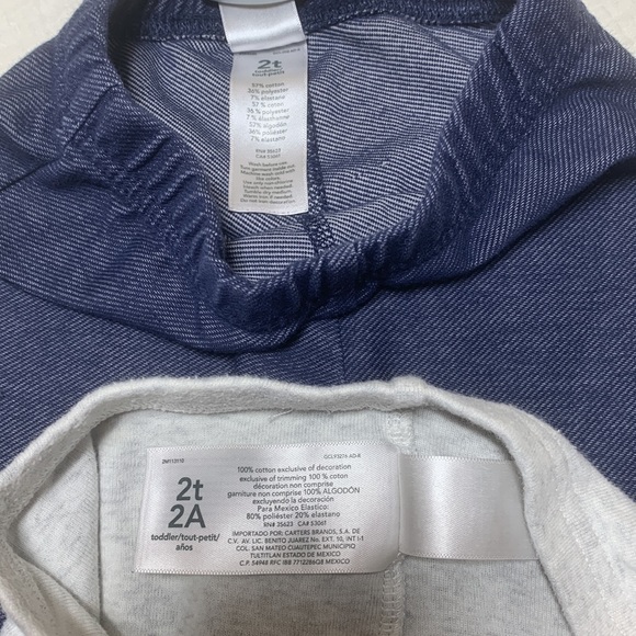 2T (5/$20) Carter’s 2-Pair Leggings - Picture 9 of 16